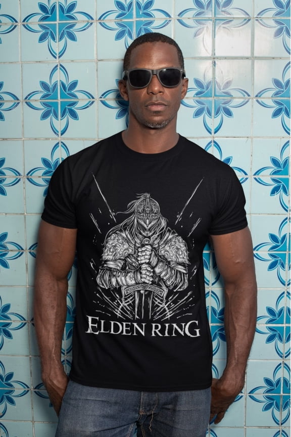 Unisex Elden Ring Shirt, The Warrior Graphic Tee, Tarnished Soulsborne T-Shirt