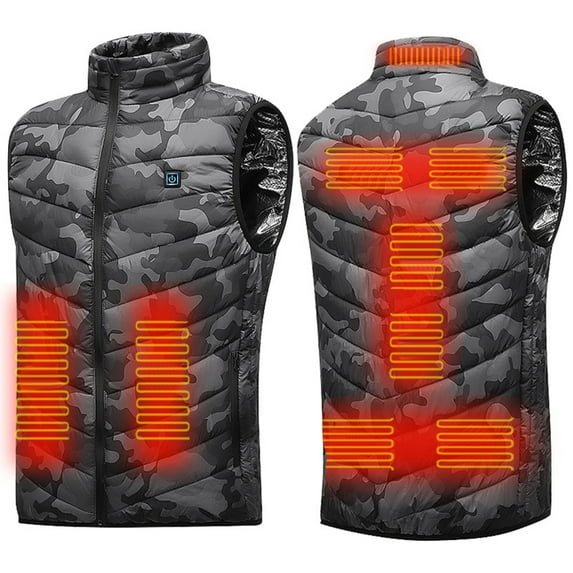 Unisex Electric Heated Jackets Windproof for Winter Sports Hiking (Multicolor XL