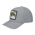thumbnail image 1 of Unisex Embroidered The Bass, 6-Panel Microfiber Laser hole Trucker Hat, Light Grey/Light Grey, Adjustable Fit, 1 of 3