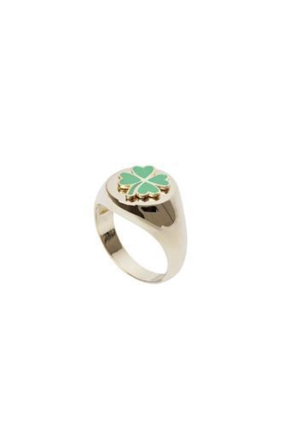 Unisex Enamel Daisy Ring Floral Design Brass Durable Fashion Jewelry Wear Special Occasions Giftable Accessory