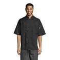 thumbnail image 1 of Unisex Endura Pro Vent Chef Coat with Mesh, Black - Size 2XL, 1 of 1