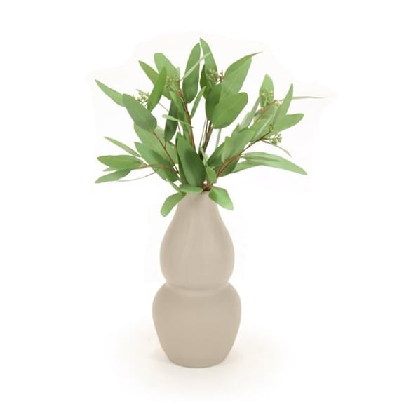 Unisex Eucalyptus in Grey Vase - Green
