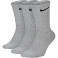 thumbnail image 1 of Unisex Everyday Cushion Crew 3 Pair Dark Grey Heather/Black Medium, 1 of 2