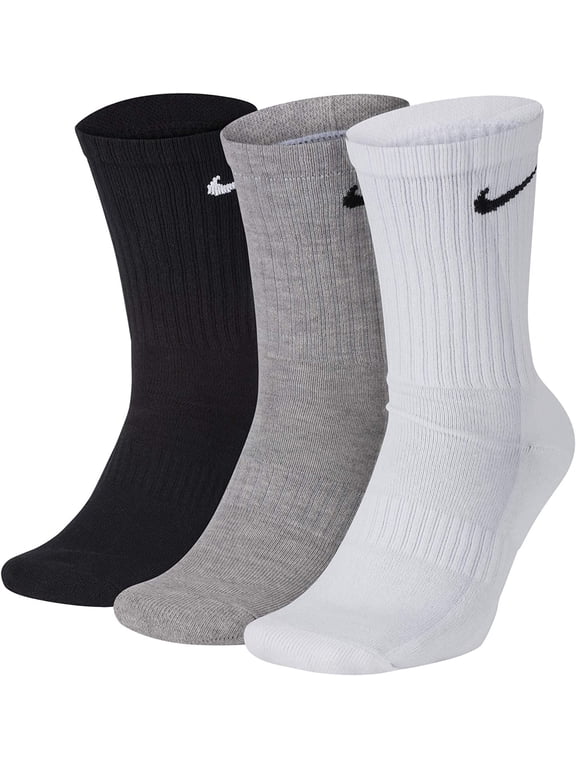 Unisex Everyday Cushion Crew 3 Pair Multi-color Medium