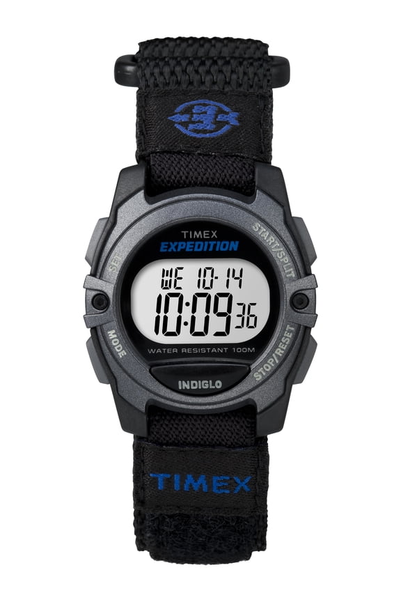 Unisex Expedition Digital CAT Black 33mm Outdoor Watch, FastWrap Strap