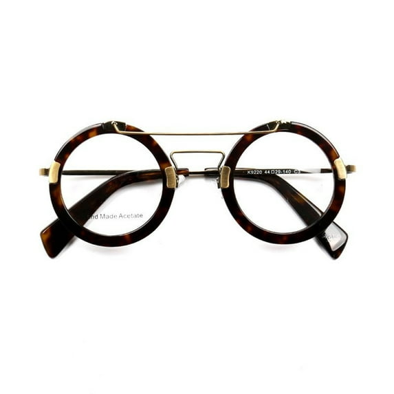 Unisex Eyeglasses Frames Vintage Round Glasses Thick Round Rim Acetate Eyeglasses