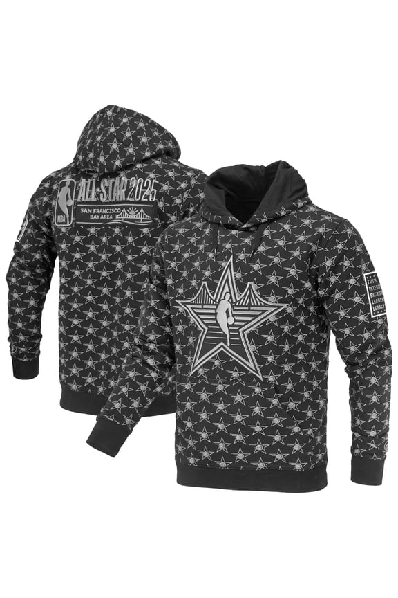 Unisex-FISLL Black 2025 NBA All-Star Game Pullover Hoodie