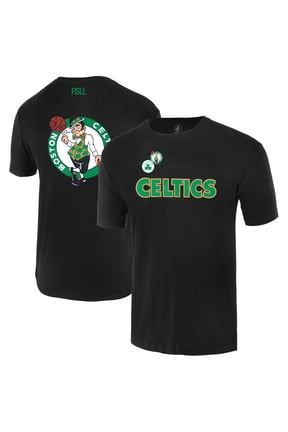 Unisex-FISLL Black Boston Celtics Oversize Logo T-Shirt