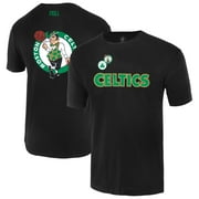Unisex-FISLL Black Boston Celtics Oversize Logo T-Shirt