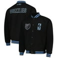 thumbnail image 1 of Unisex FISLL Black Memphis Grizzlies Logoman Shadow Collection Full-Snap Varsity Jacket, 1 of 5