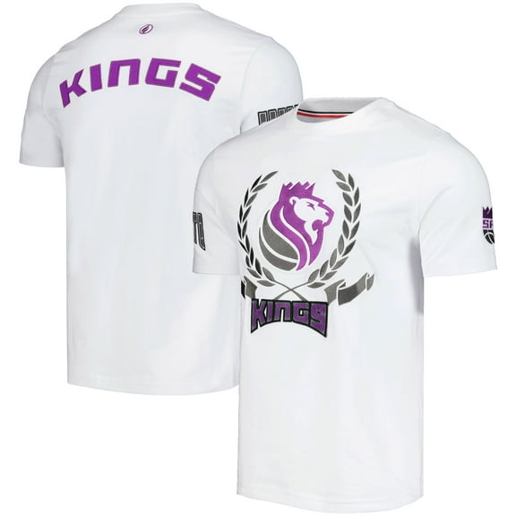 Unisex FISLL White Sacramento Kings Heritage Crest T-Shirt