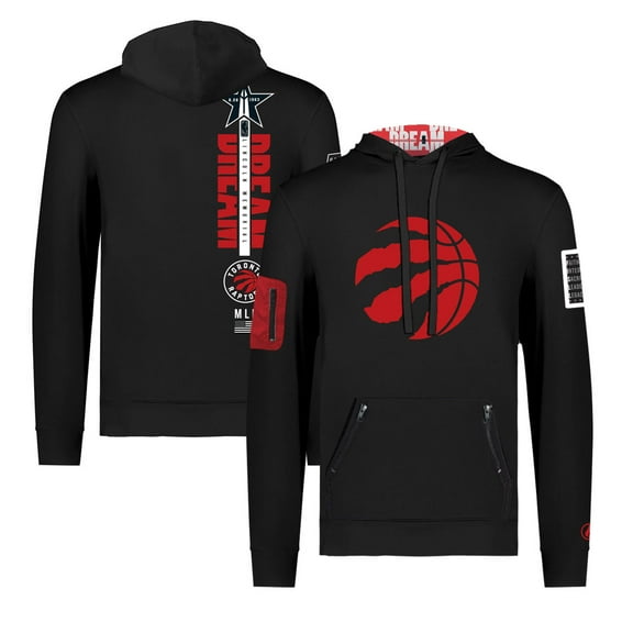 Unisex FISLL x Black History Collection  Black Toronto Raptors Pullover Hoodie