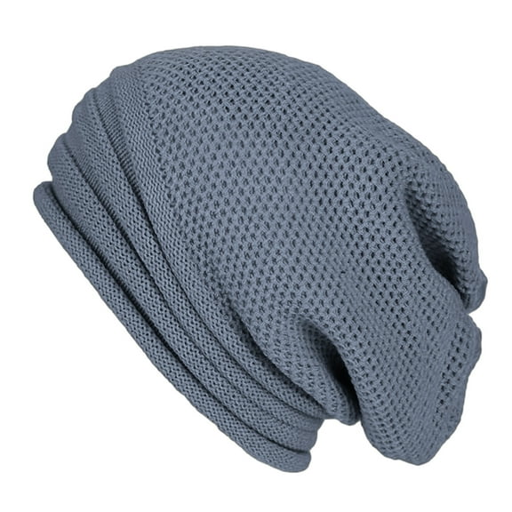 Unisex Fall Winter Hat Baggy Solid Color No Brim Knitted Elastic Soft Warm Regular Fit Washable Warm Cozy Windproof Women Men Cap Beanie