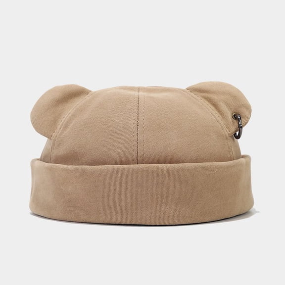 Unisex Bear Ear Hop Hat - Warm Thickened Fall Winter for Street Fashion Style