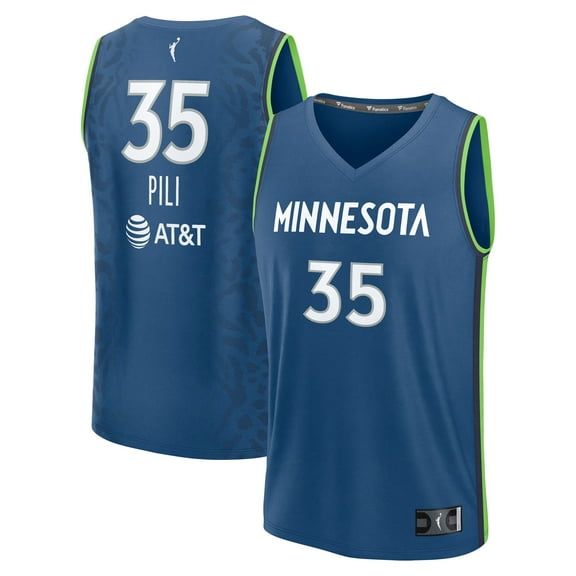 Unisex Fanatics Alissa Pili Blue Minnesota Lynx Explorer Edition Fast Break Replica Jersey