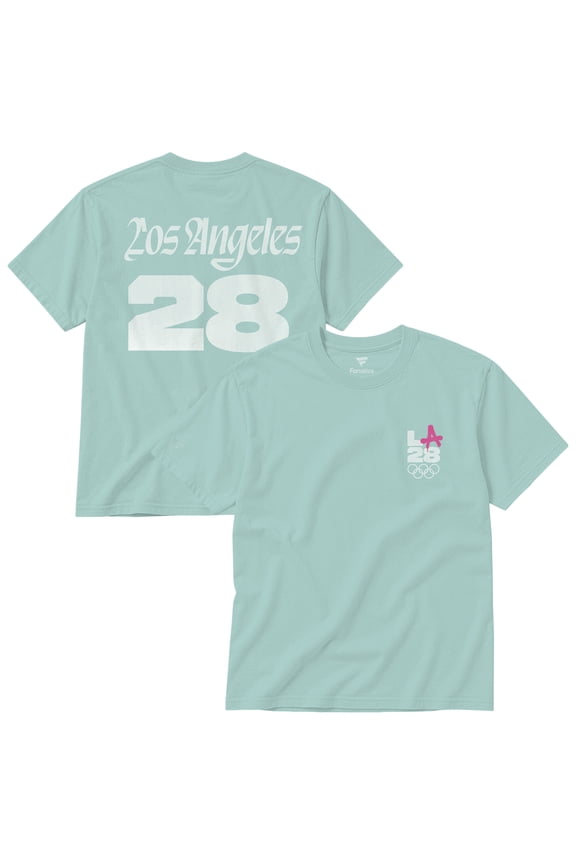 Unisex Fanatics Aqua LA28 Summer Olympics Superbloom Color Bar T-Shirt