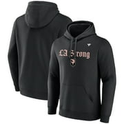Unisex Fanatics Black Angel City FC LA Strong Fleece Pullover Hoodie
