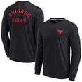 thumbnail image 1 of Unisex Fanatics Black Chicago Bulls Elements Super Soft Long Sleeve T-Shirt, 1 of 3