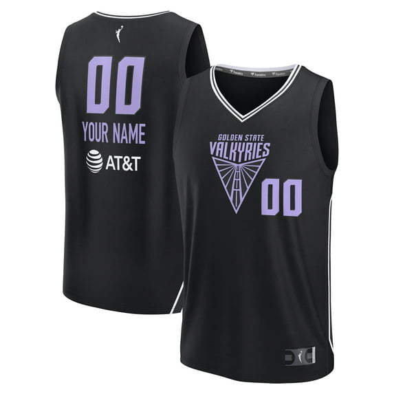 Unisex Fanatics Black Golden State Valkyries Explorer Edition Fast Break Replica Custom Jersey