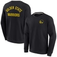 thumbnail image 1 of Unisex Fanatics Black Golden State Warriors Elements Super Soft Fleece Pullover Sweatshirt, 1 of 3