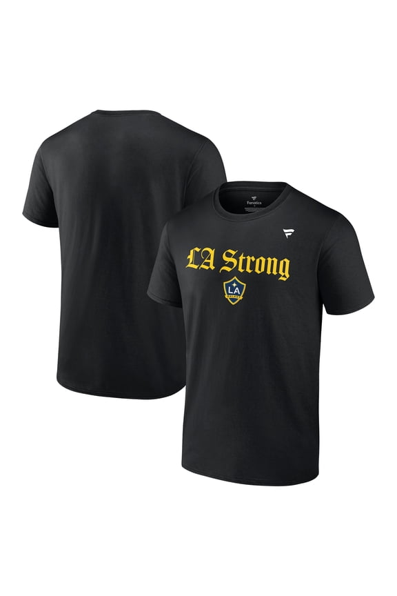 Unisex Fanatics Black LA Galaxy LA Strong T-Shirt