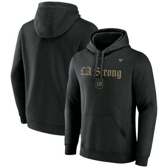 Unisex Fanatics Black LAFC LA Strong Fleece Pullover Hoodie