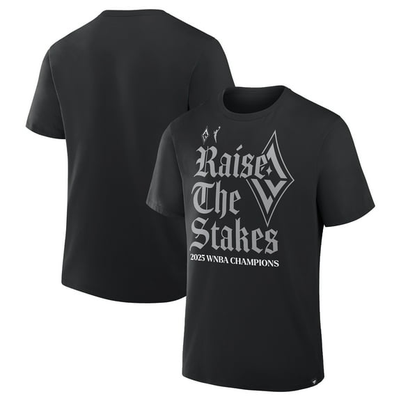 Unisex Fanatics  Black Las Vegas Aces 2025 WNBA Finals Champions Hometown Originals T-Shirt