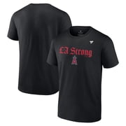 Unisex Fanatics Black Los Angeles Angels LA Strong T-Shirt