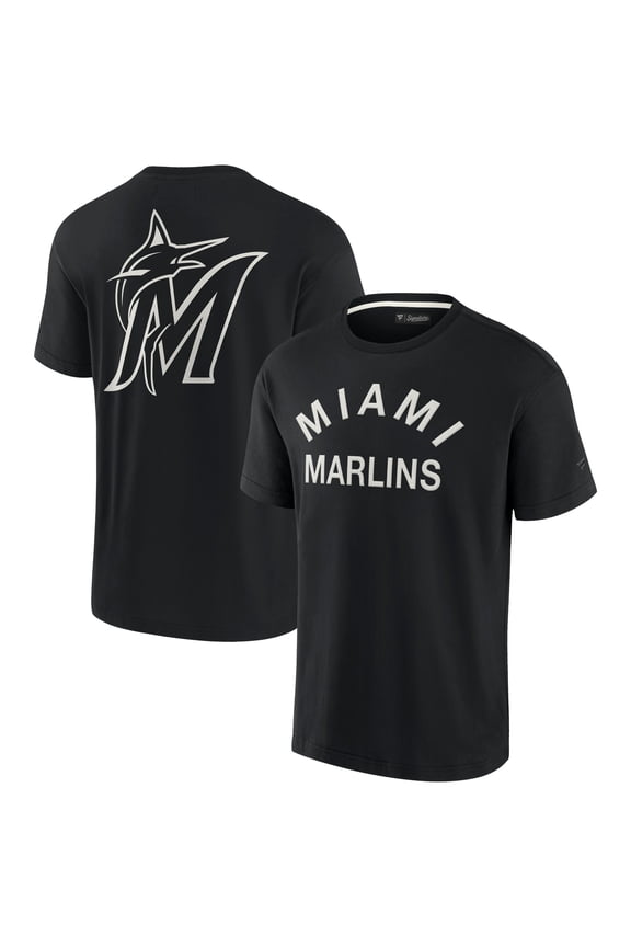 Unisex Fanatics Black Miami Marlins Elements Super Soft Short Sleeve T-Shirt