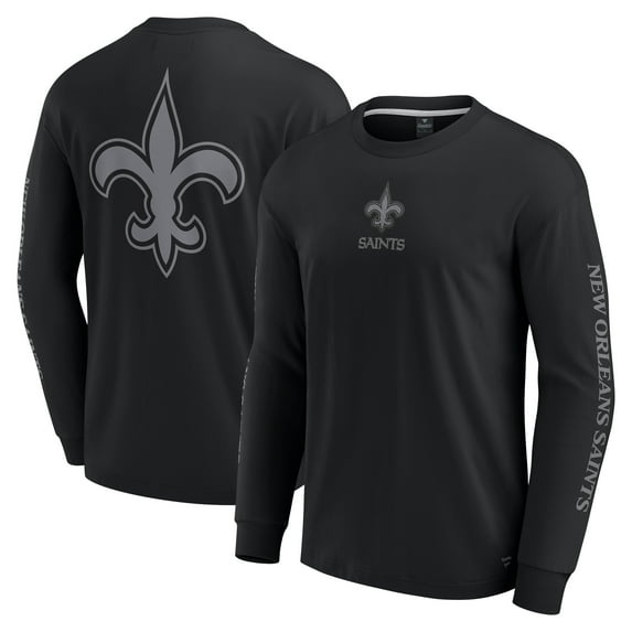 Unisex Fanatics Black New Orleans Saints Elements Strive Long Sleeve T-Shirt