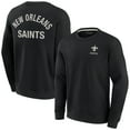thumbnail image 1 of Unisex Fanatics Black New Orleans Saints Elements Super Soft Pullover Sweatshirt, 1 of 3