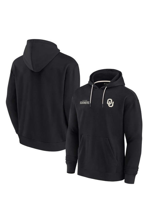 Unisex Fanatics Black Oklahoma Sooners Elements Super Soft Fleece Pullover Hoodie