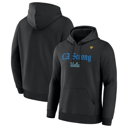 Unisex Fanatics Black UCLA Bruins LA Strong Fleece Pullover Hoodie