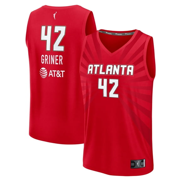 Youth Fanatics Brittney Griner Red Atlanta Dream Explorer Edition Fast Break Replica Jersey