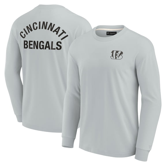 Unisex Fanatics Gray Cincinnati Bengals Elements Super Soft Long Sleeve T-Shirt