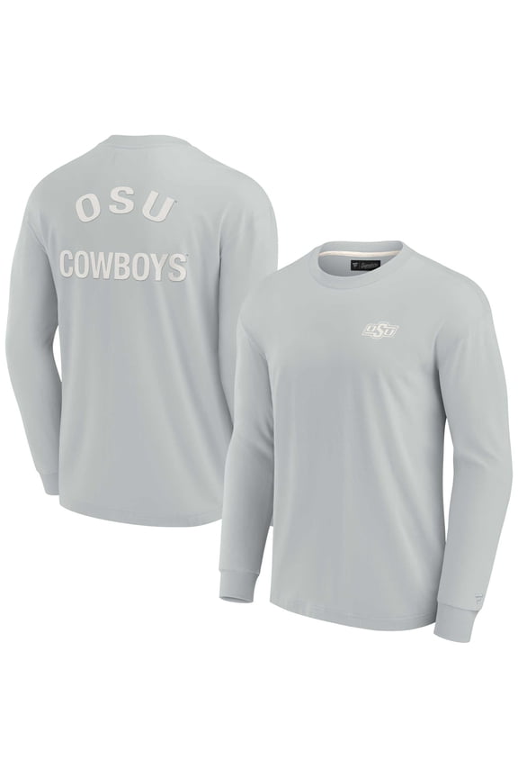 Unisex Fanatics Gray Oklahoma State Cowboys Elements Super Soft Long Sleeve T-Shirt