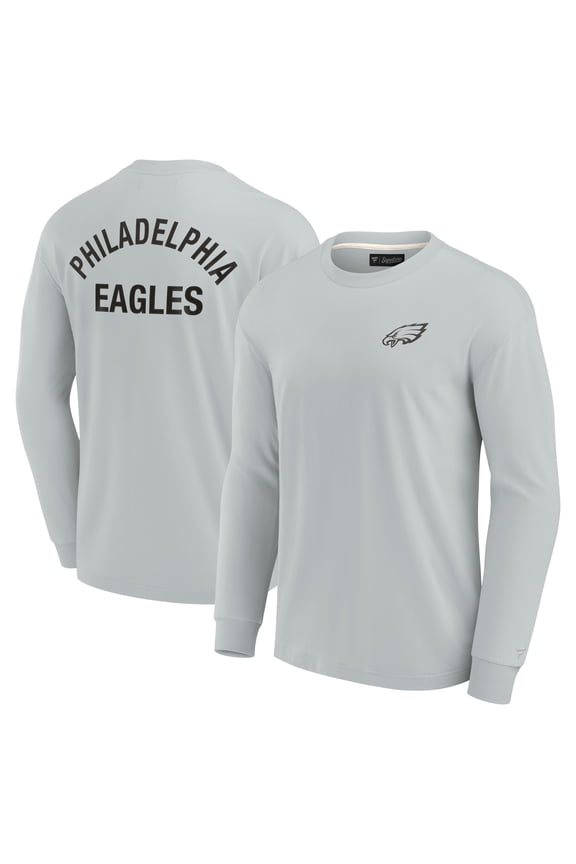 Unisex Fanatics Gray Philadelphia Eagles Elements Super Soft Long Sleeve T-Shirt