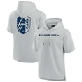 thumbnail image 1 of Unisex Fanatics Gray St. Louis City SC Elements Super Soft Fleece Short Sleeve Pullover Hoodie, 1 of 3