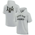 thumbnail image 1 of Unisex Fanatics Gray Texas A&M Aggies Elements Super Soft Fleece Short Sleeve Pullover Hoodie, 1 of 3