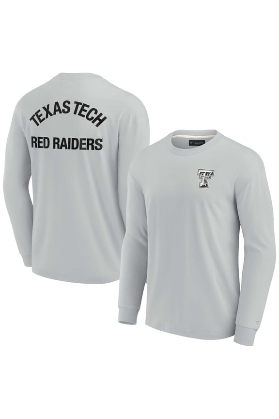 Unisex Fanatics Gray Texas Tech Red Raiders Elements Super Soft Long Sleeve T-Shirt