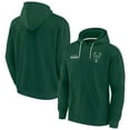 thumbnail image 1 of Unisex Fanatics Hunter Green Milwaukee Bucks Elements Super Soft Fleece Pullover Hoodie, 1 of 3