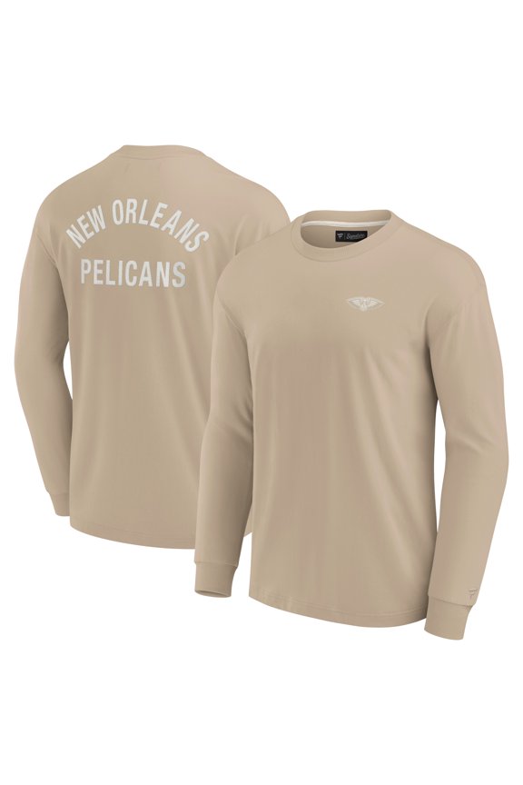 Unisex Fanatics Khaki New Orleans Pelicans Elements Super Soft Long Sleeve T-Shirt