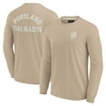 thumbnail image 1 of Unisex Fanatics Khaki Portland Trail Blazers Elements Super Soft Long Sleeve T-Shirt, 1 of 3