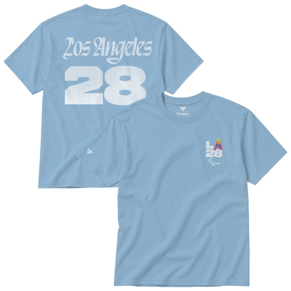 Unisex Fanatics Light Blue LA28 Summer Paralympics Superbloom Color Bar T-Shirt