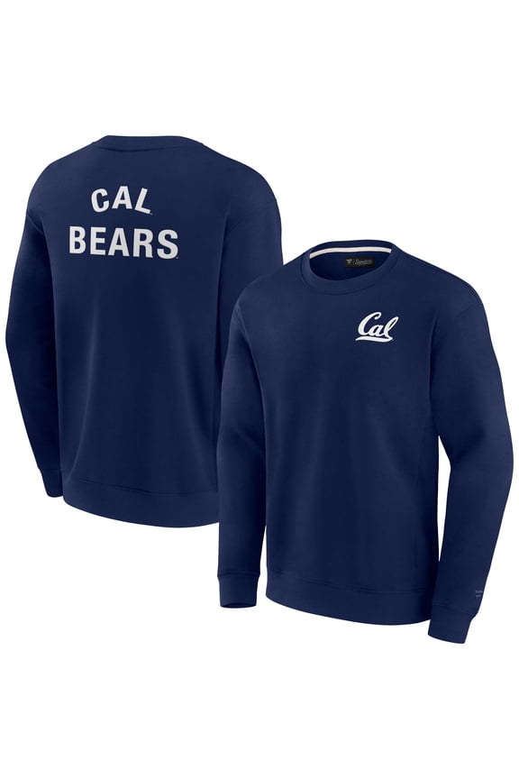 Unisex Fanatics Navy Cal Bears Super Soft Pullover Crew Sweatshirt