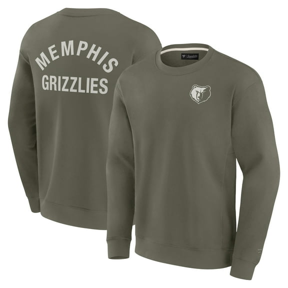 Unisex Fanatics Olive Memphis Grizzlies Elements Super Soft Fleece Pullover Sweatshirt