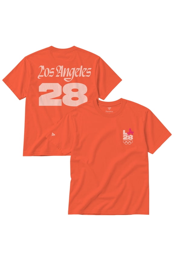 Unisex Fanatics Orange LA28 Summer Olympics Superbloom Color Bar T-Shirt