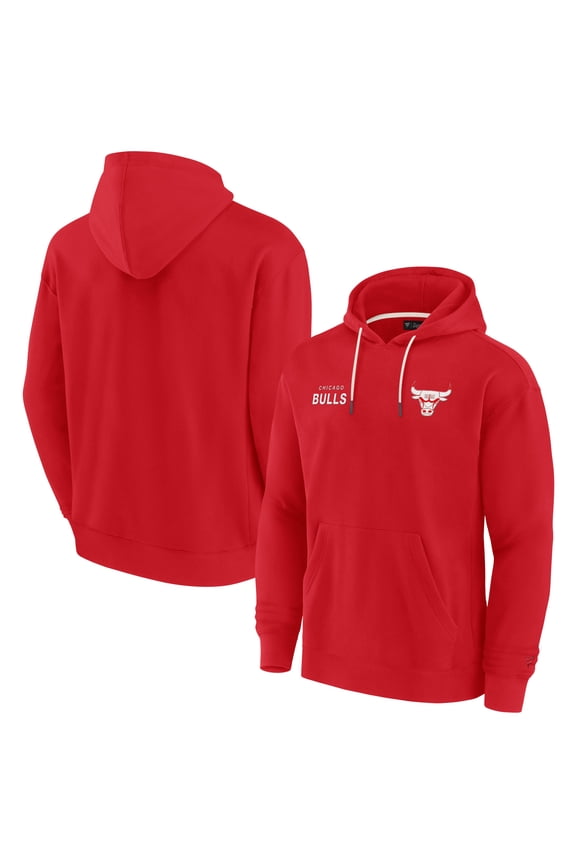 Unisex Fanatics Red Chicago Bulls Elements Super Soft Fleece Pullover Hoodie