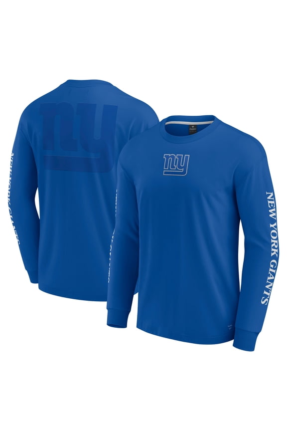 Unisex Fanatics Royal New York Giants Elements Strive Long Sleeve T-Shirt