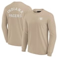 thumbnail image 1 of Unisex Fanatics Khaki Indiana Pacers Elements Super Soft Long Sleeve T-Shirt, 1 of 3